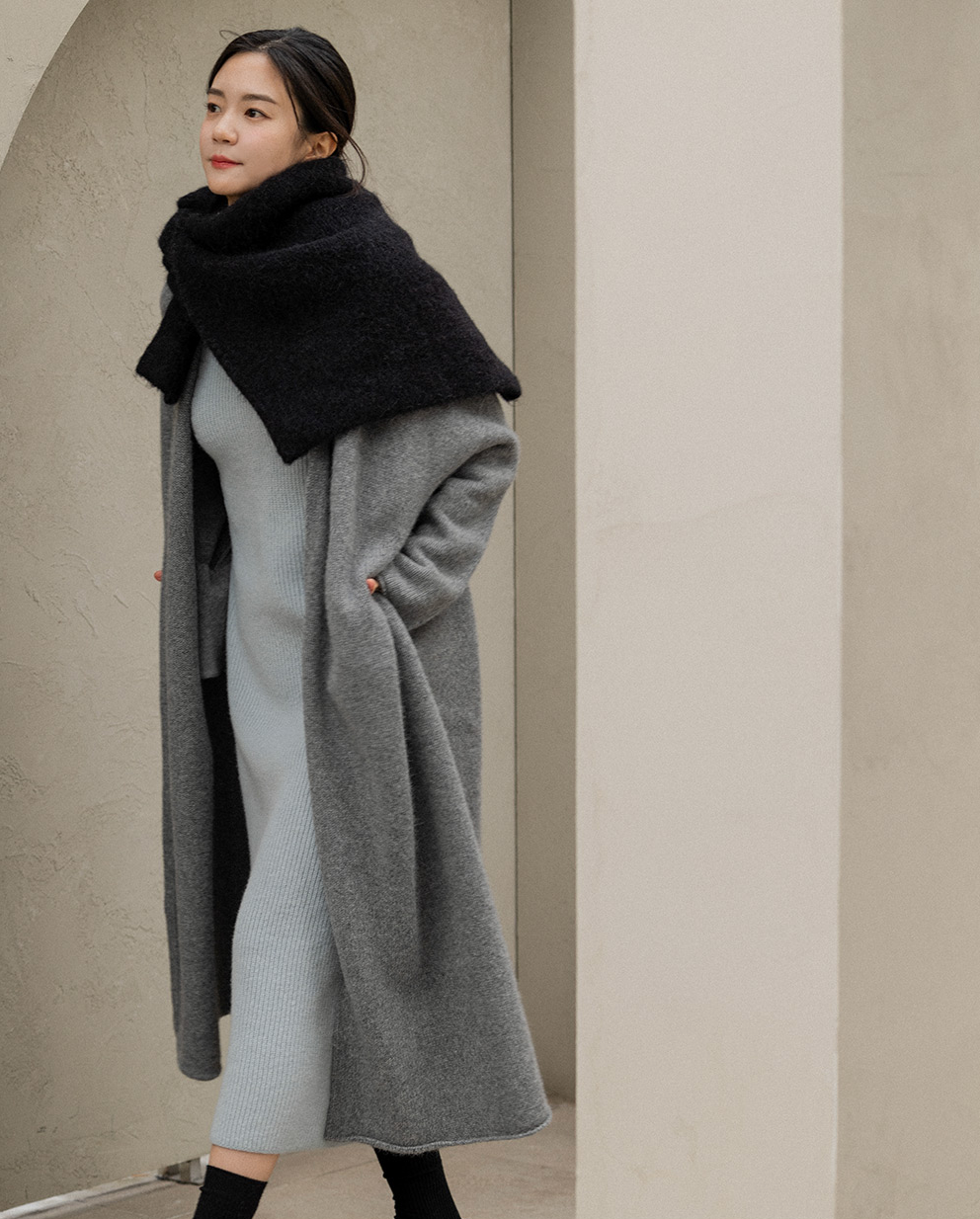 PRE-ORDER | Wool Cardigan/Coat | GRAY Color
